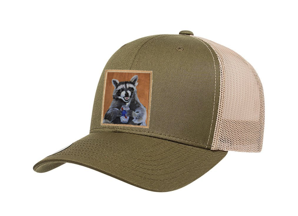 Moss-Khaki Trucker Hats Flyn Costello Beer Bandit