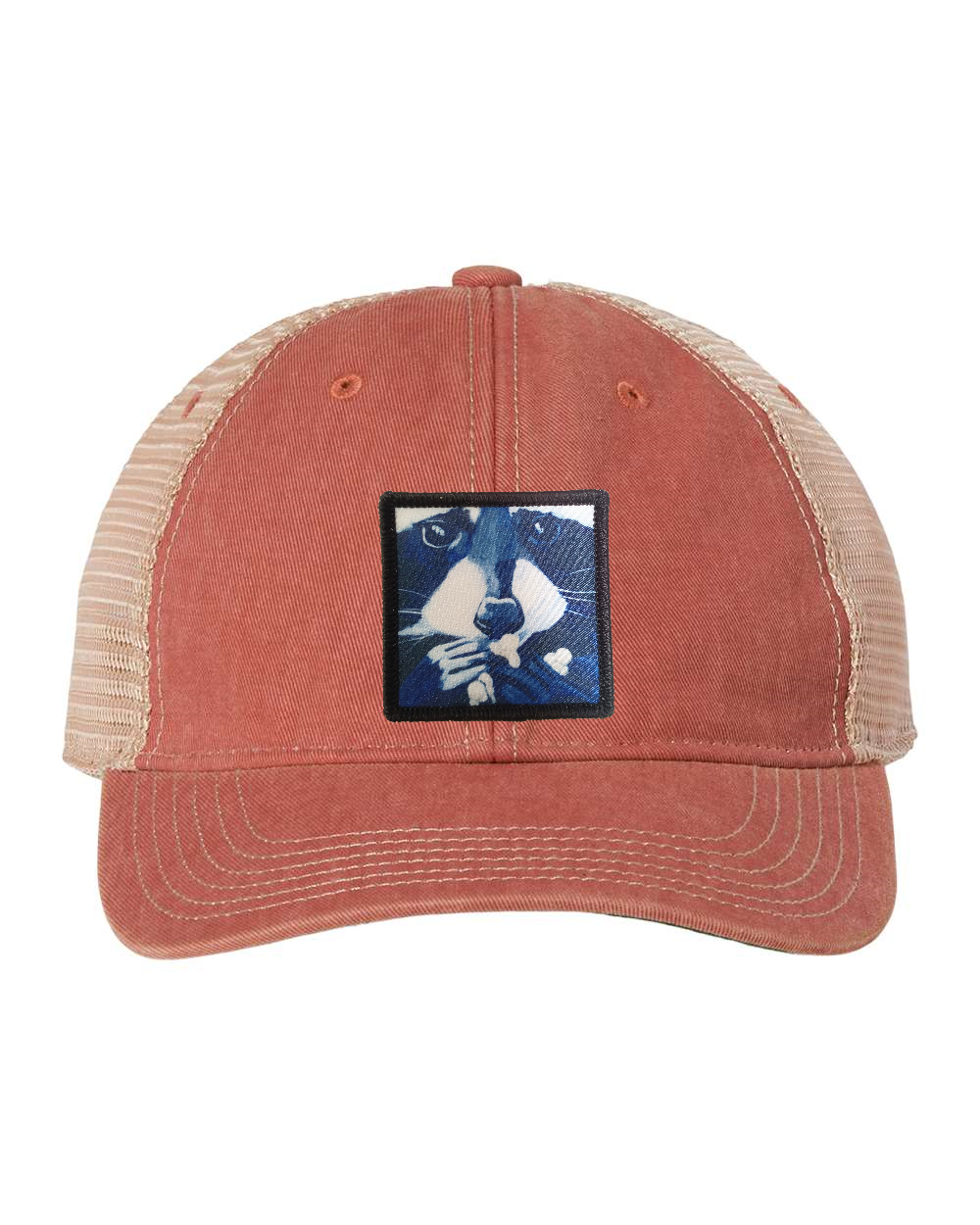 Nantucket Red Unstructured Hats Flyn Costello Raccoon Pop