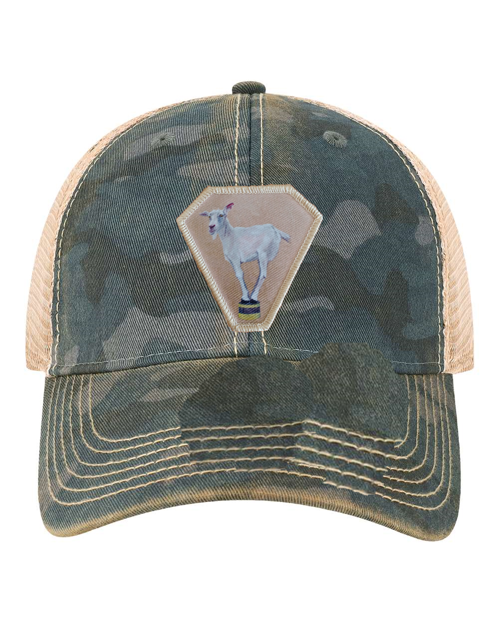 Navy Camo Unstructured Hats Flyn Costello Diamond Goat