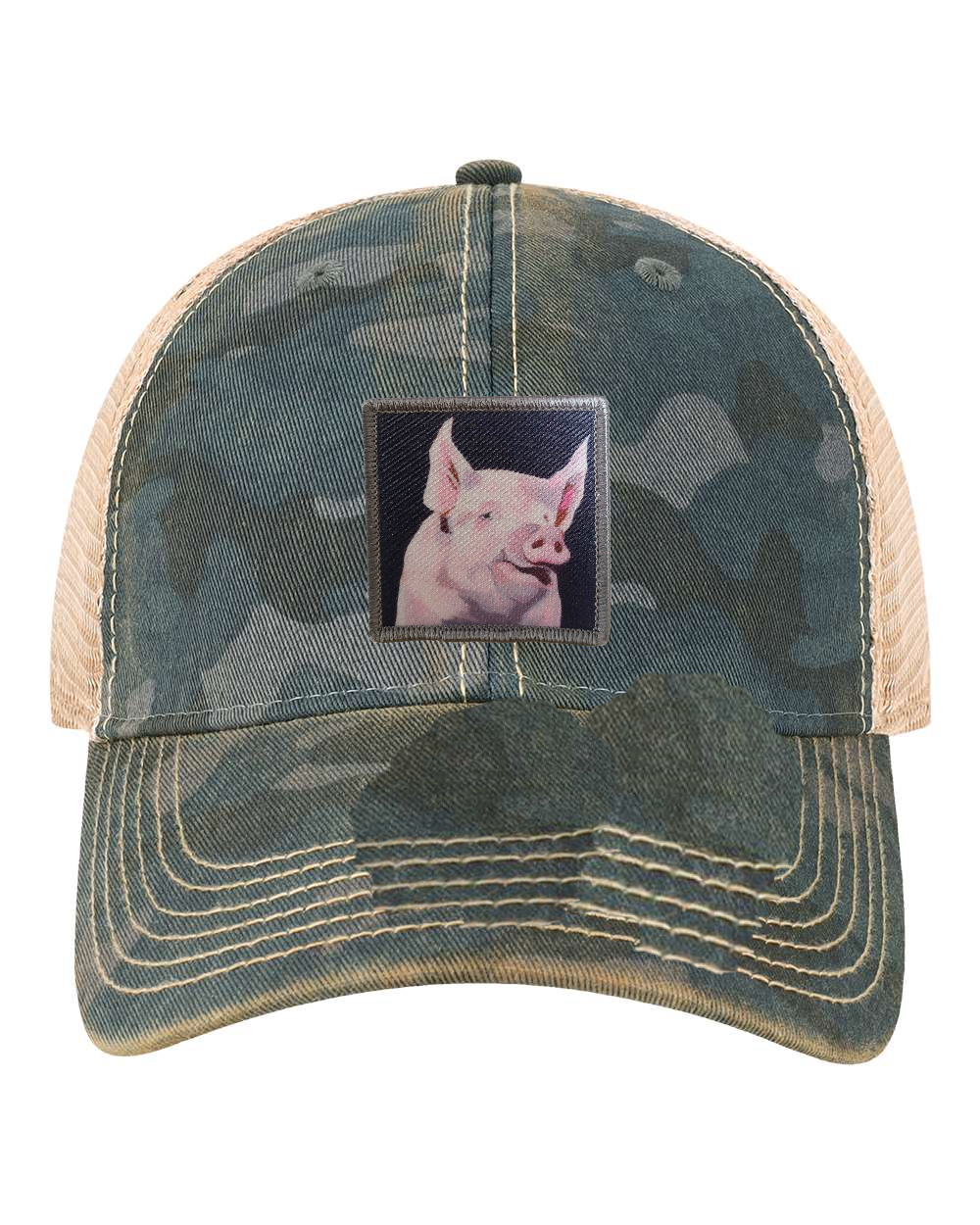 Navy Camo Unstructured Hats Flyn Costello Piggie