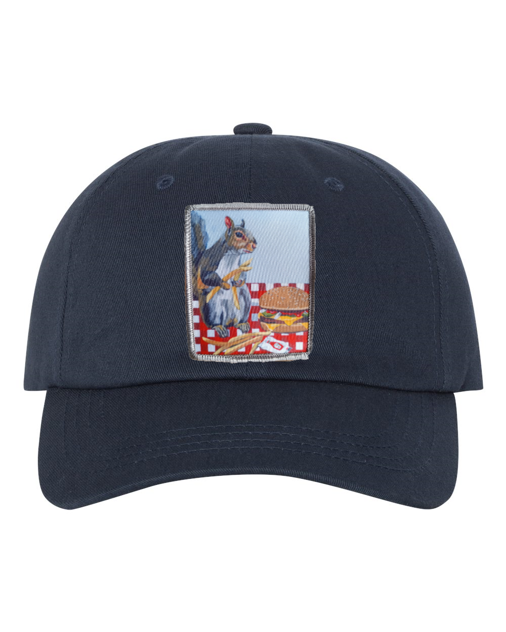 Eco-Washed Dad Hat Hats FlynHats Squirrel Burger