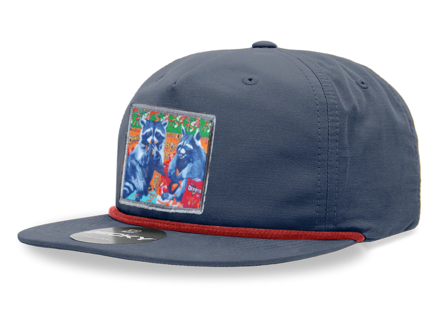 Navy/ Red Rope Cap Hats FlynHats Junkfood Bandits