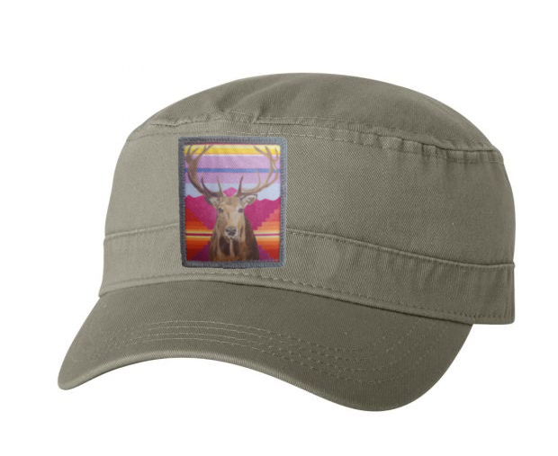 Olive Fidel Cap Hats FlynHats Elk