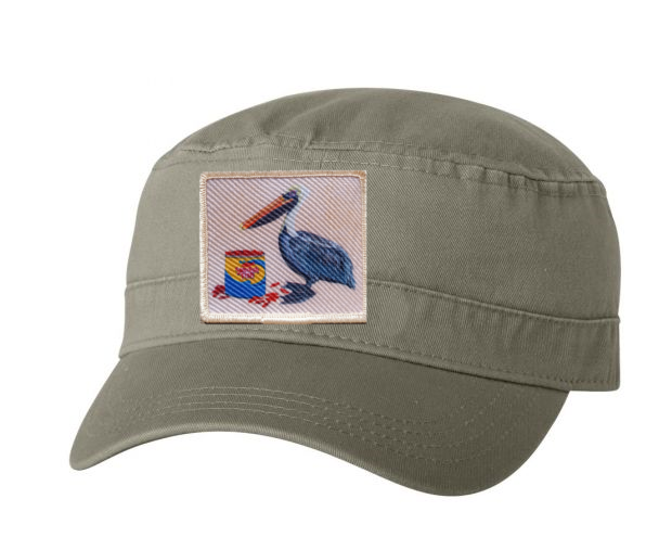 Olive Fidel Cap Hats FlynHats Gone Fishin'