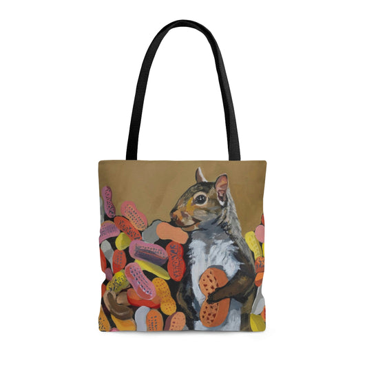 Peanut Squirrel Tote Bag tote bag Flyn Costello
