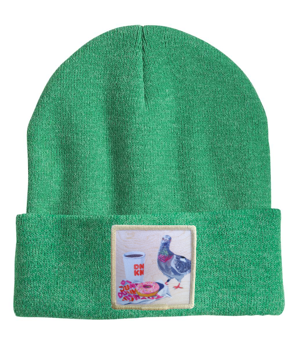 Pigeons Run on Donuts Beanie Hats Flyn Costello