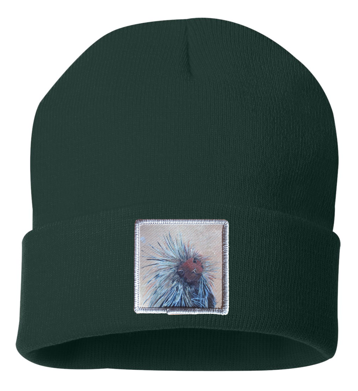 Porcupine Beanie Hats Flyn Costello Forest Green