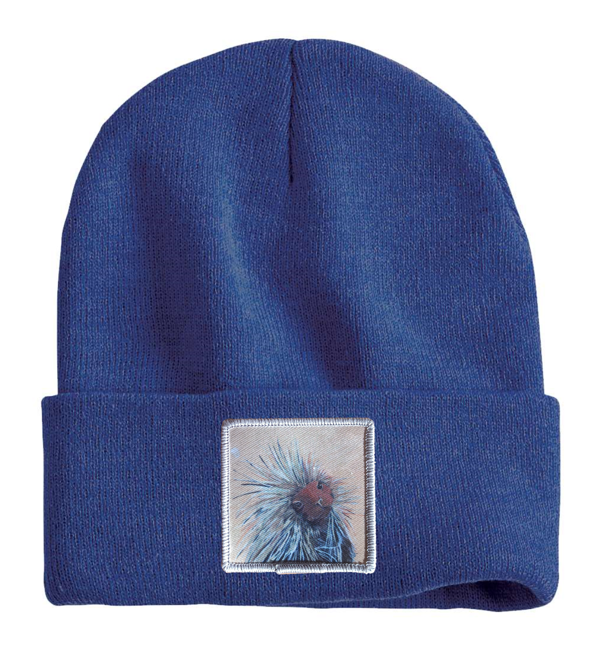 Porcupine Beanie Hats Flyn Costello Heather Blue