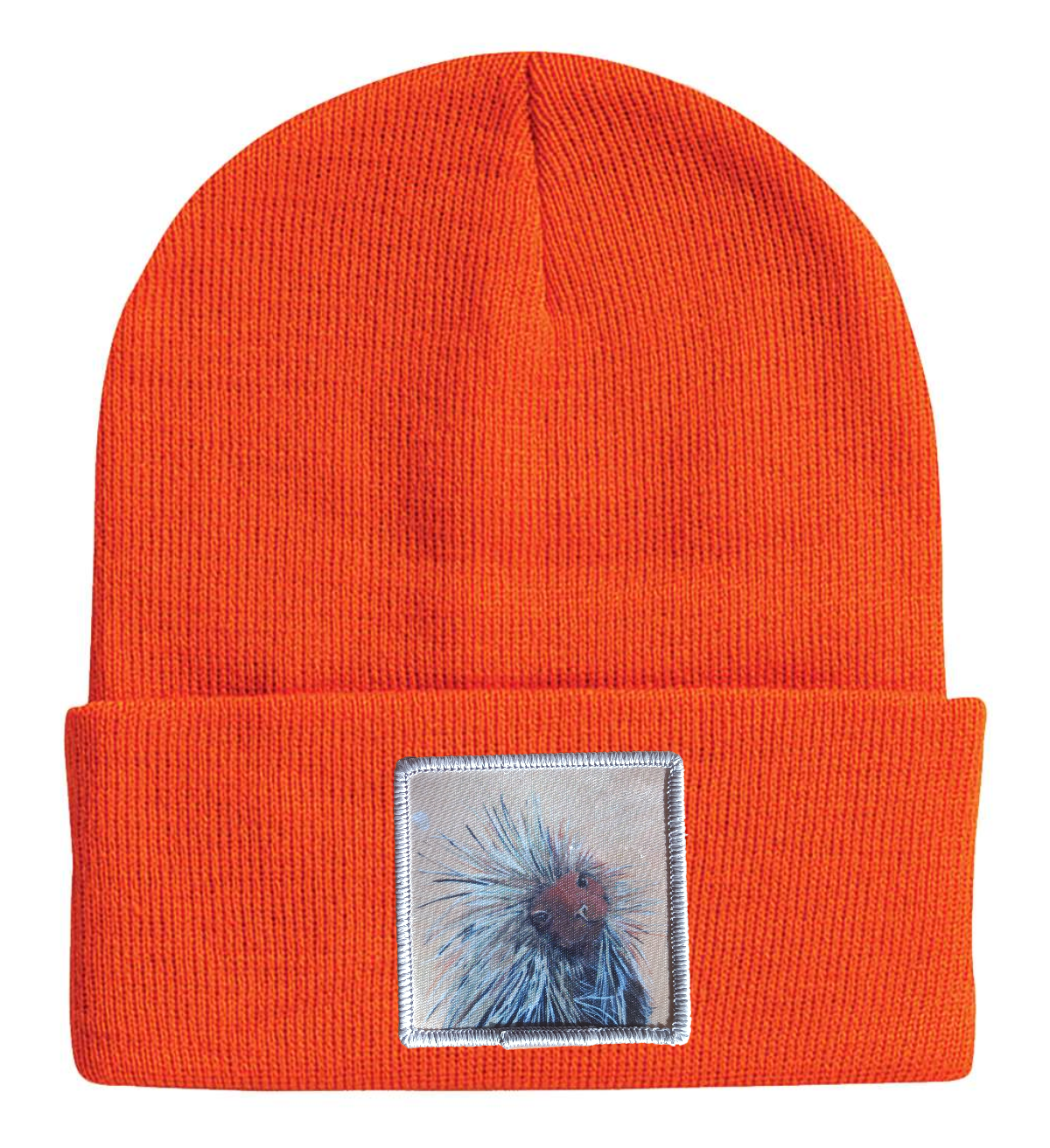Porcupine Beanie Hats Flyn Costello Neon Orange