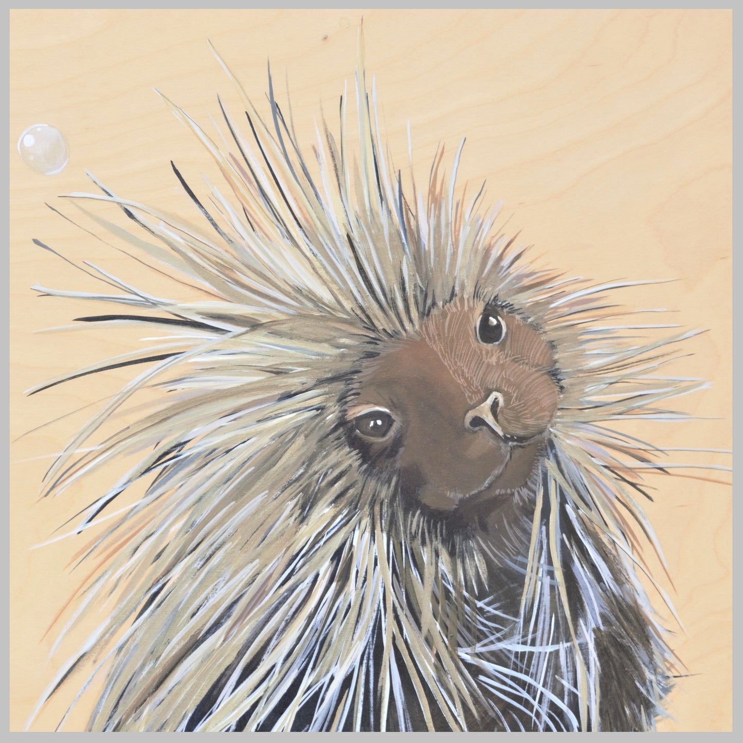 Porcupine Sticker Stickers Flyn Costello 2x2 inches