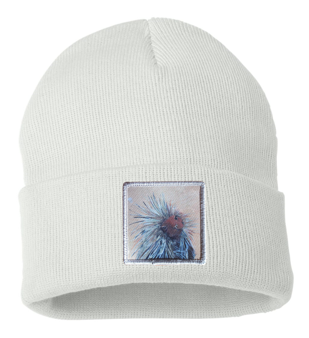 Porcupine Beanie Hats Flyn Costello White