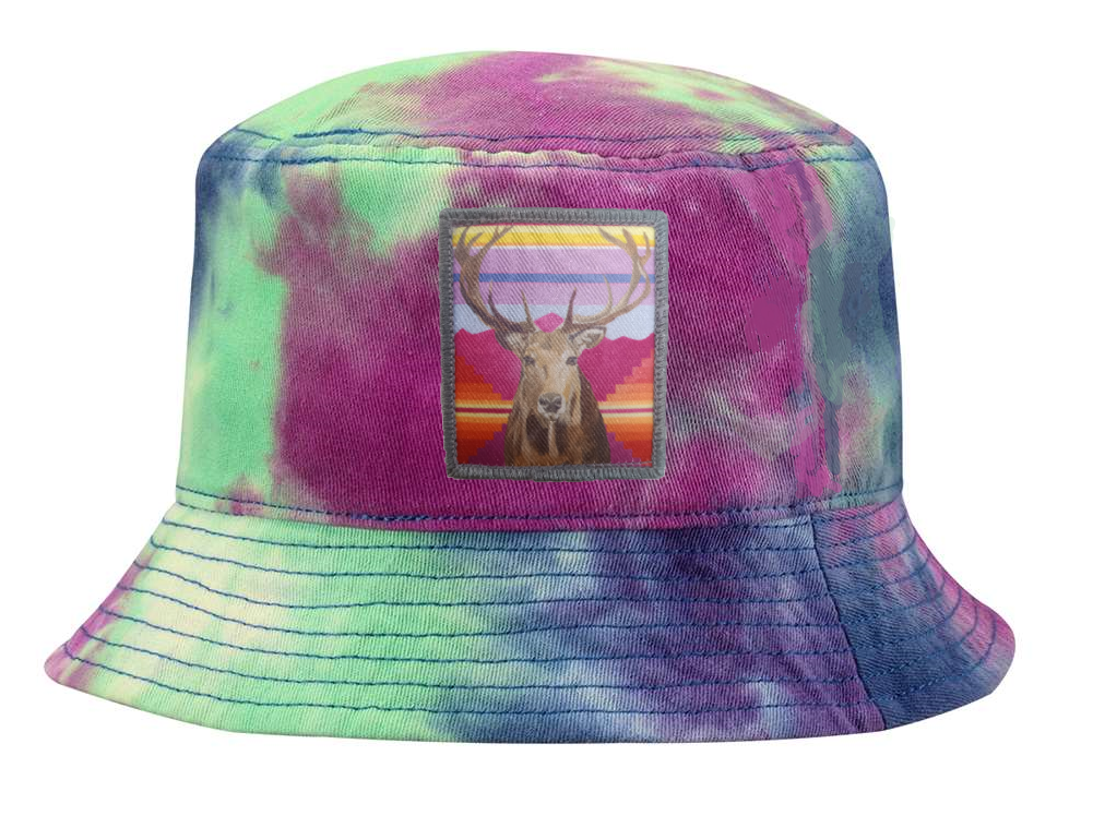Tye Dye Bucket - Purple Hats Flyn Costello Elk