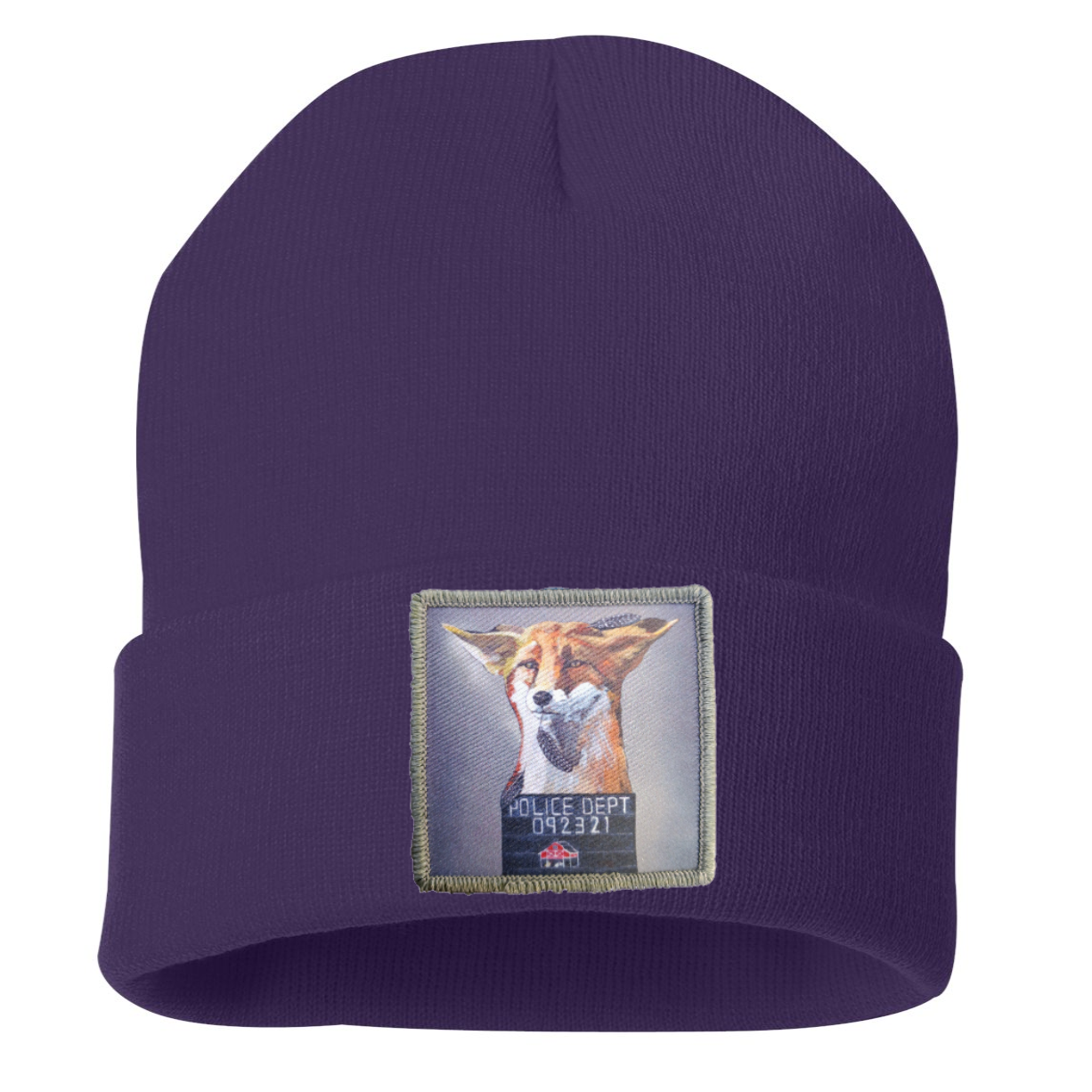 Fox Beanie Hats Flyn Costello Purple