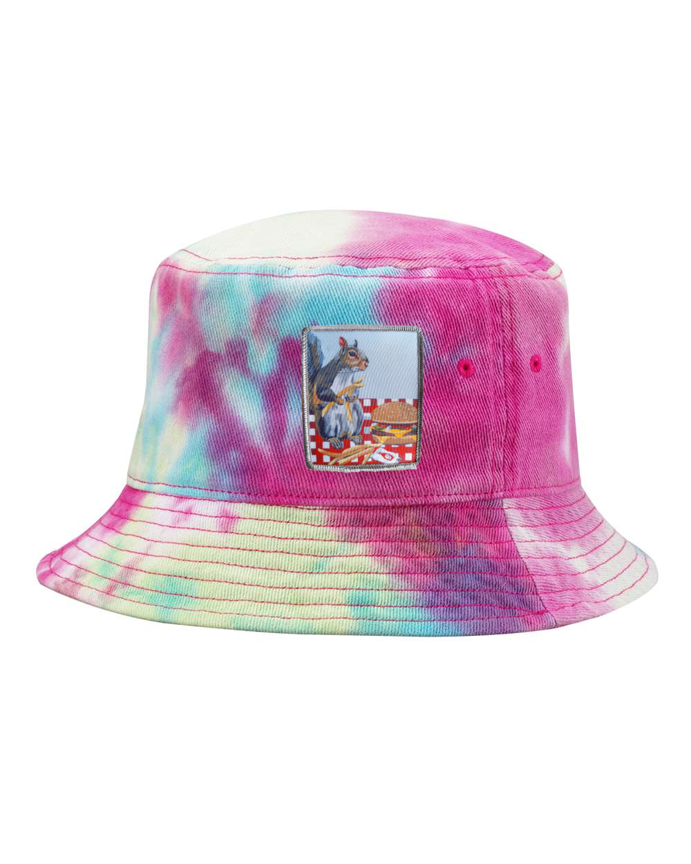 Raspberry Mist Bucket Hat Hats FlynHats Squirrel Burger
