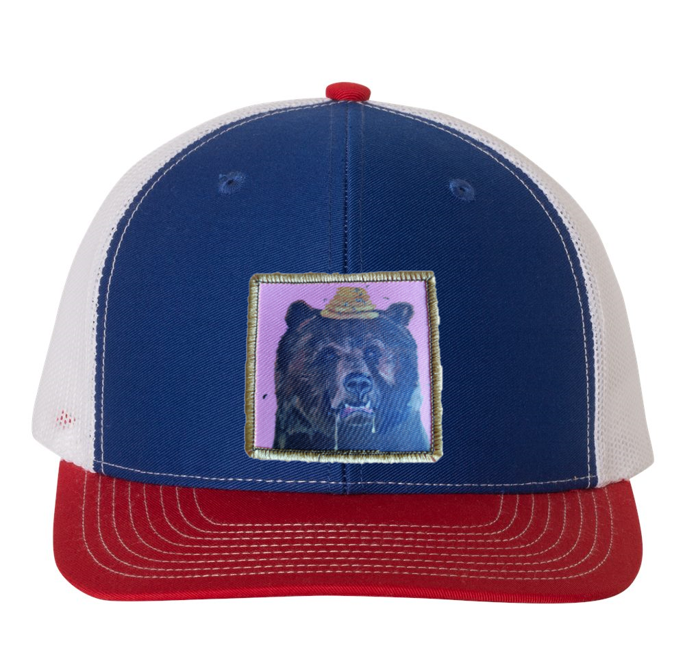 Red/White/Royal Trucker Hats Flyn Costello