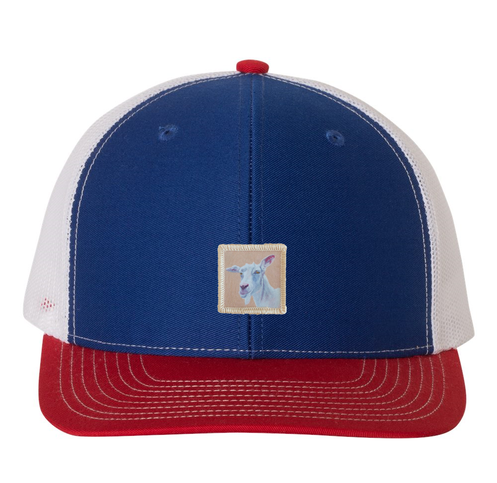 Red/White/Royal Trucker Hats Flyn Costello Little Goat