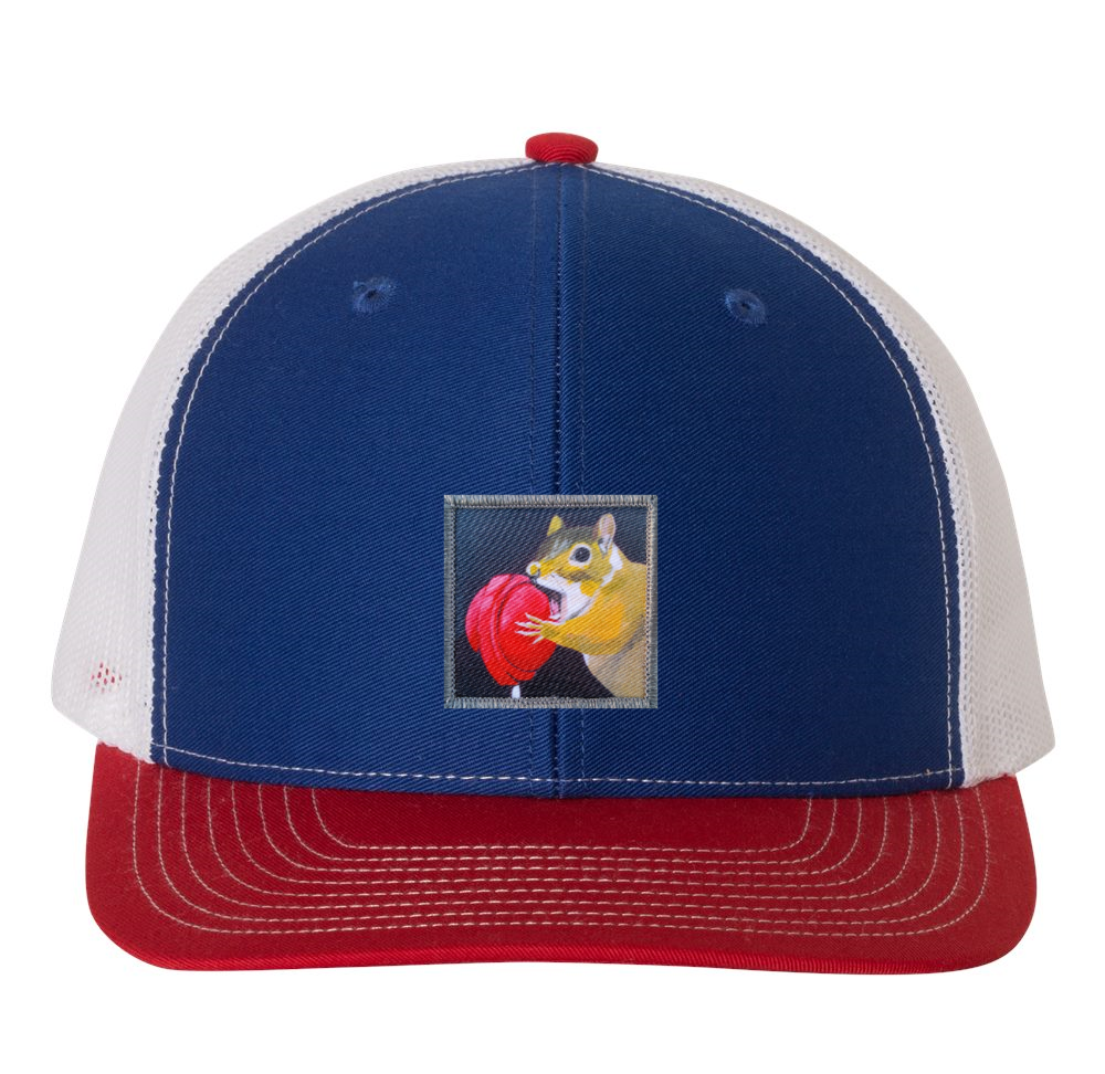 Red/White/Royal Trucker Hats Flyn Costello Lolly