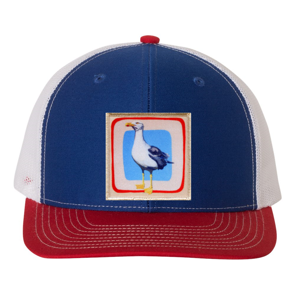 Red/White/Royal Trucker Hats Flyn Costello Seagull