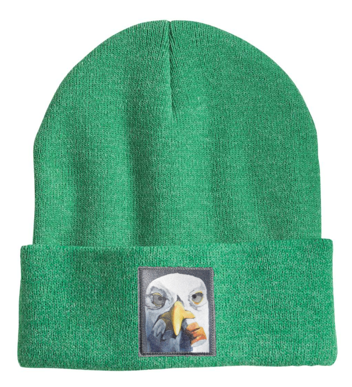 Seagull with Cig Beanie Hats Flyn Costello Heather Green