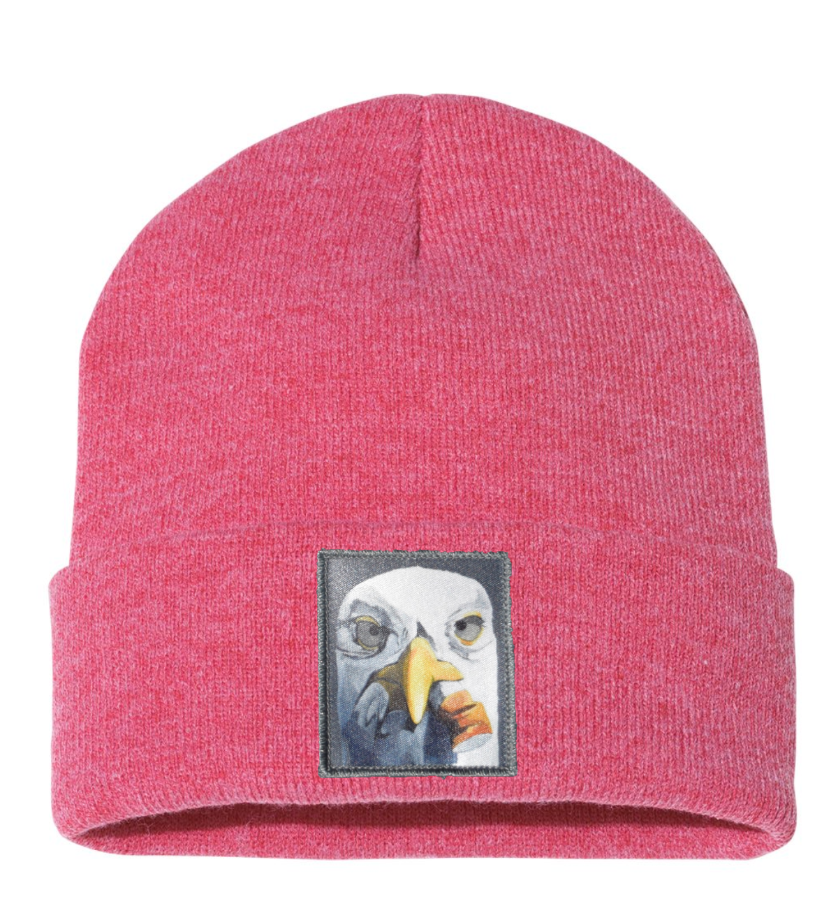 Seagull with Cig Beanie Hats Flyn Costello Heather Red
