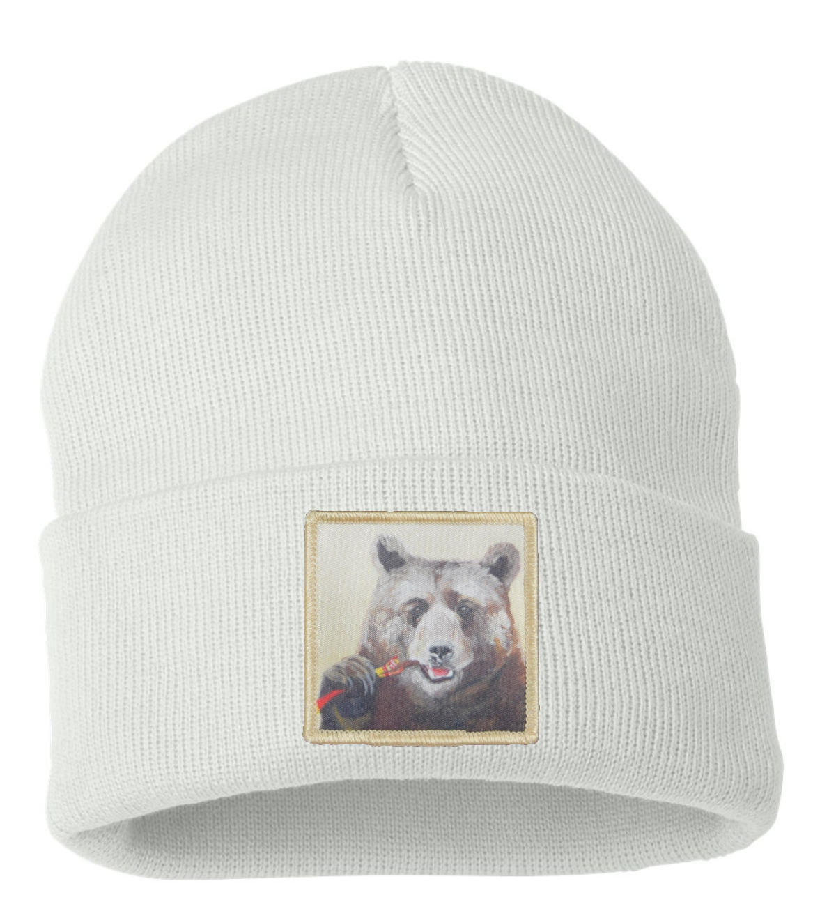 Slim Jimmy Beanie Hats Flyn Costello White