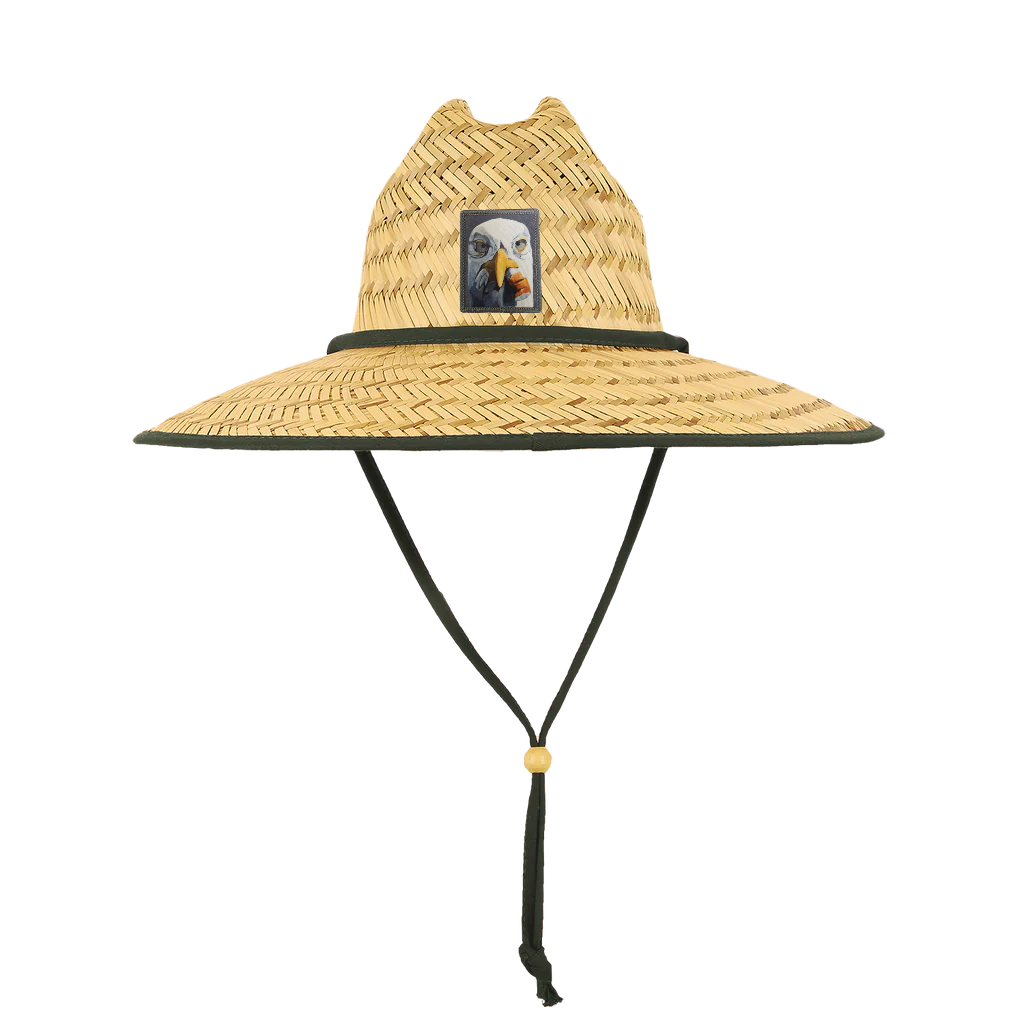 Straw Lifeguard Hat Hats FlynHats Seagull With Cig