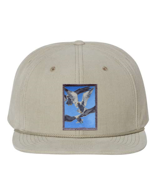 Tan Corduroy Flat Bill Trucker Hats Flyn Costello Flock Of Seagulls