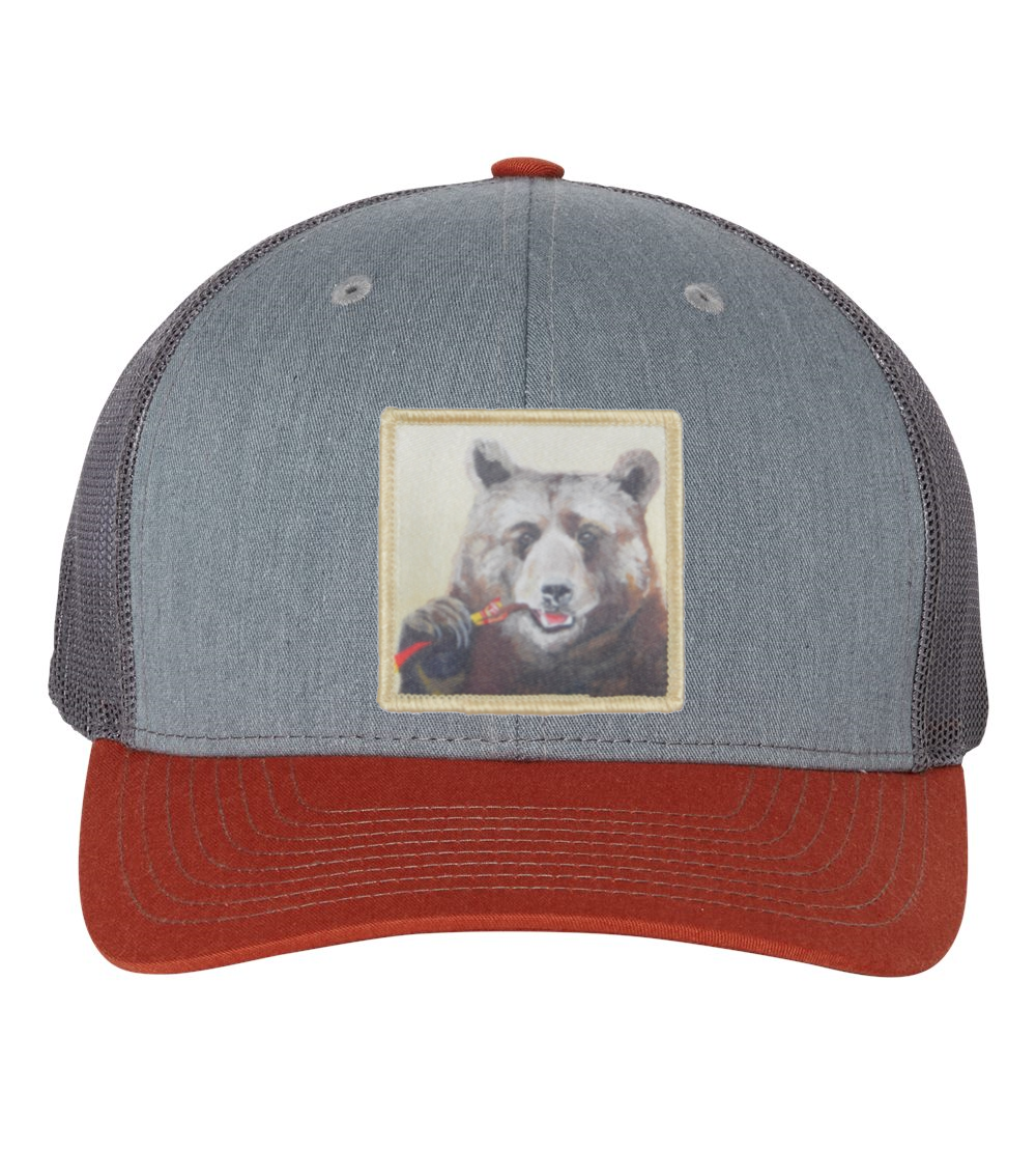 Grey/Terracotta Trucker Hats Flyn Costello Slim Jimmy