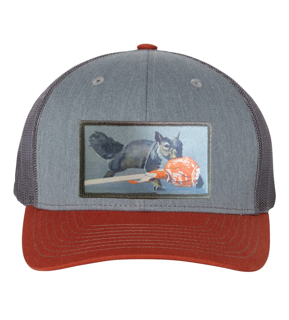 Grey/Terracotta Trucker Hats Flyn Costello Secret Stash