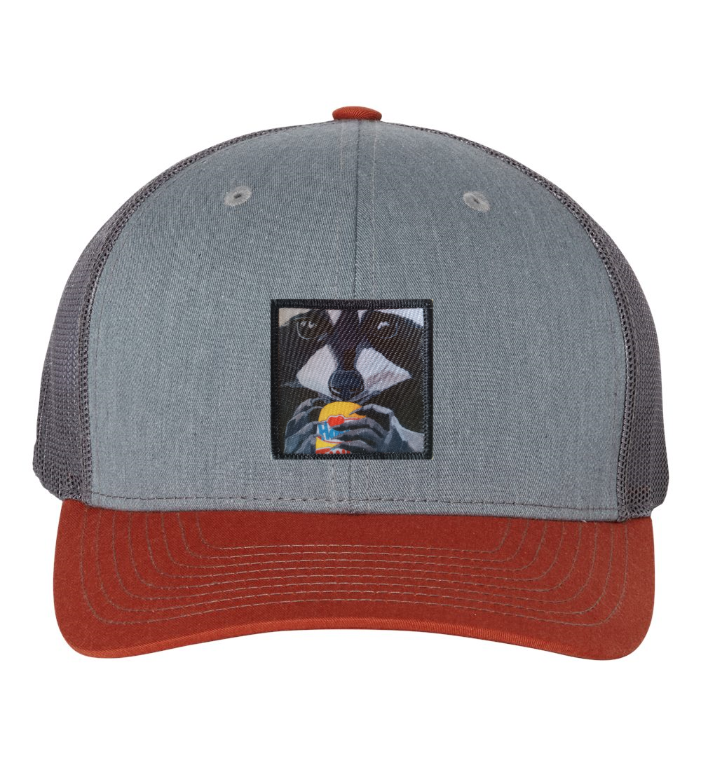 Grey/Terracotta Trucker Hats Flyn Costello The Snack Kid