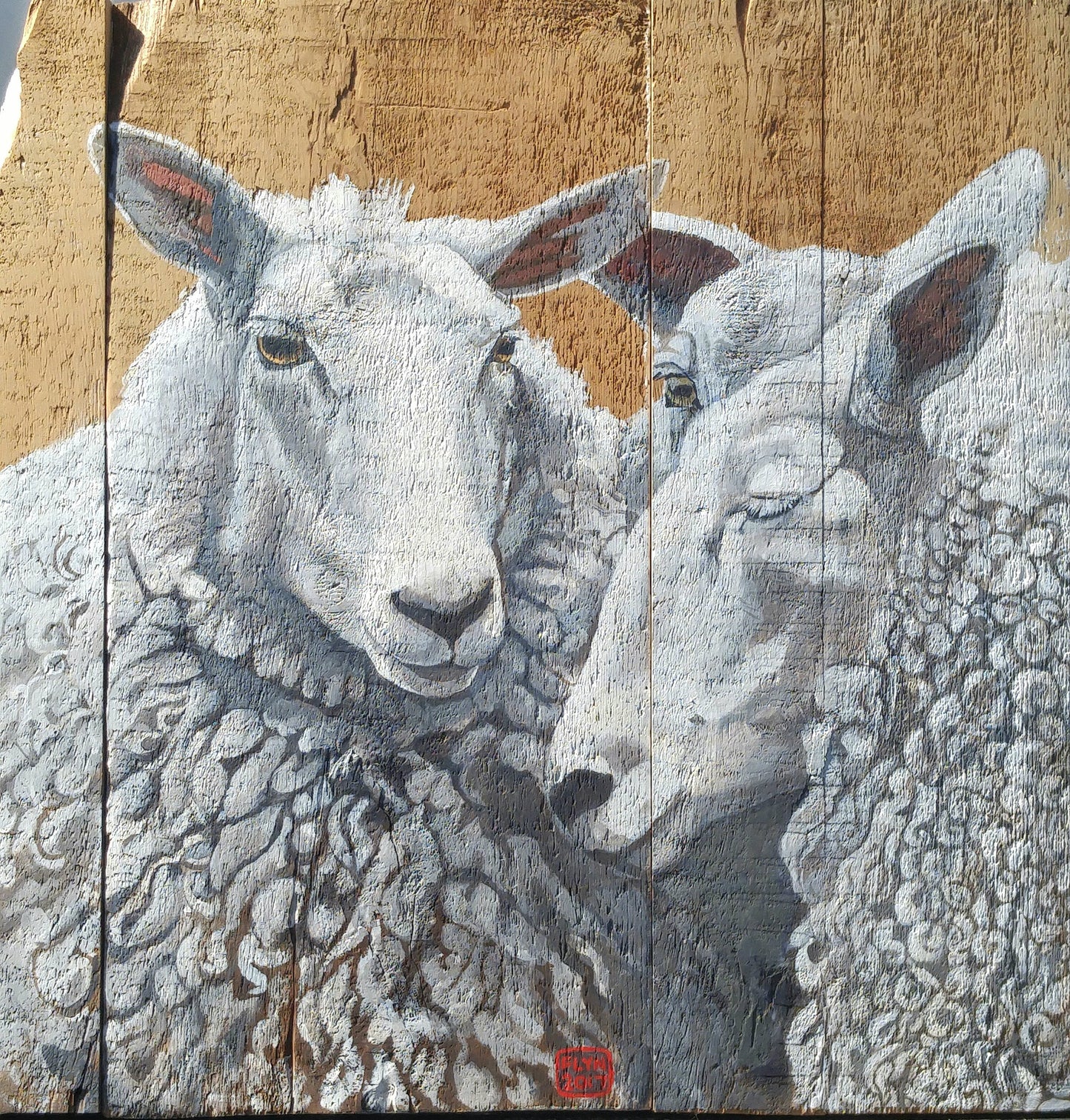 The Conversation Sheep Mini Print /Card postcards Flyn Costello