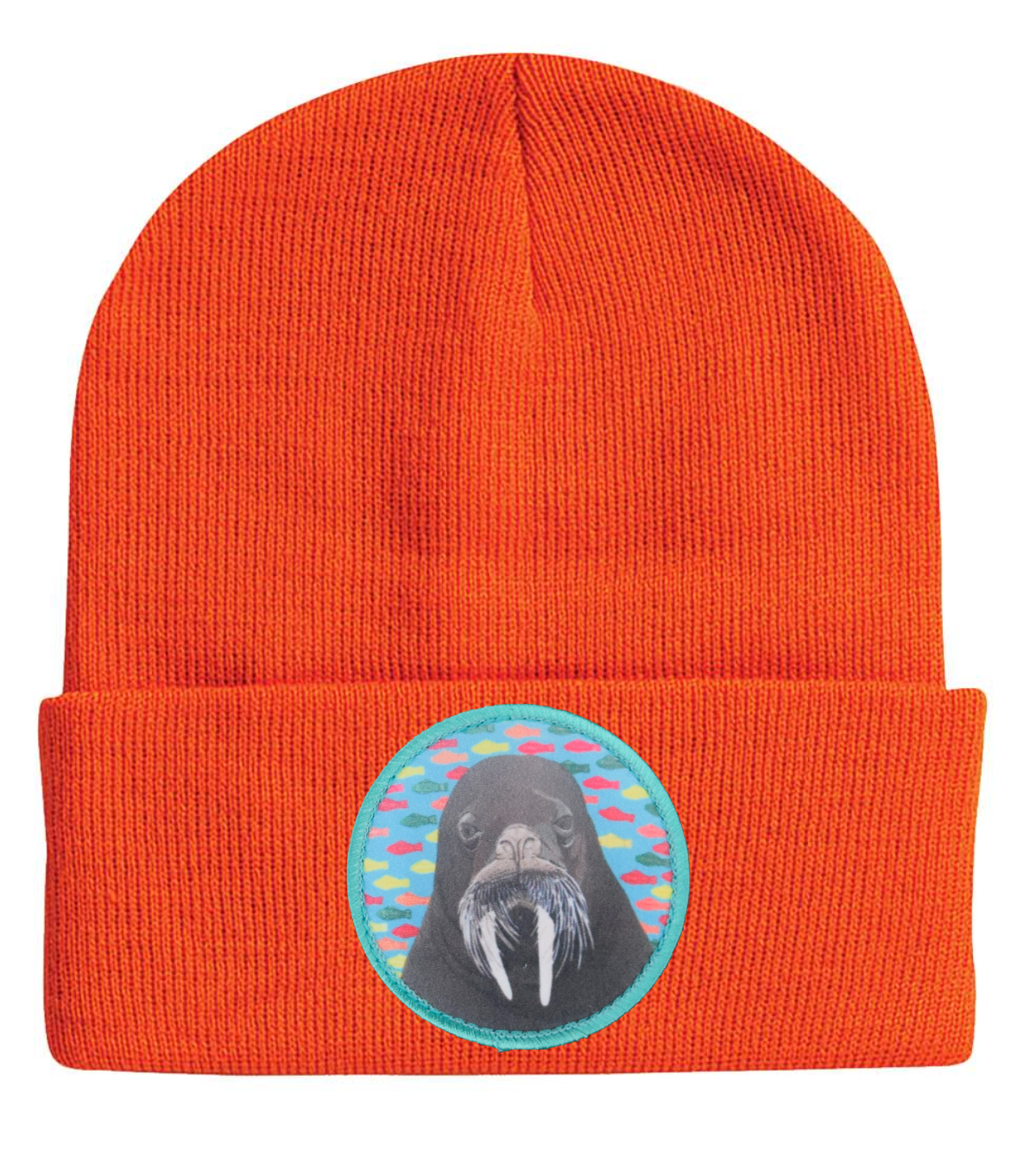 Walrus Dreams Beanie Hats Flyn Costello Burnt Orange
