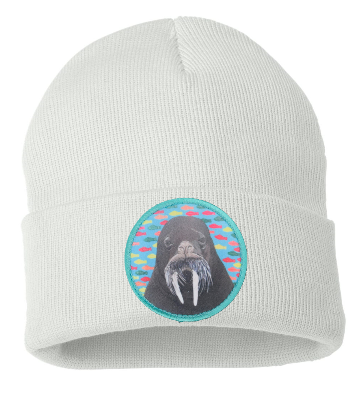 Walrus Dreams Beanie Hats Flyn Costello White