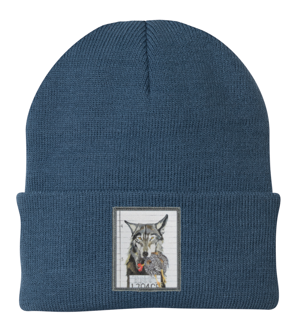 The Usual Suspects: Wolf Beanie Hats Flyn Costello Dusty Blue