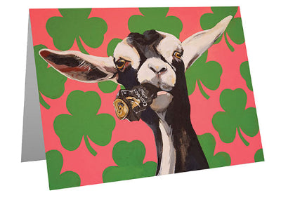 Can Crusher Goat Greeting Card