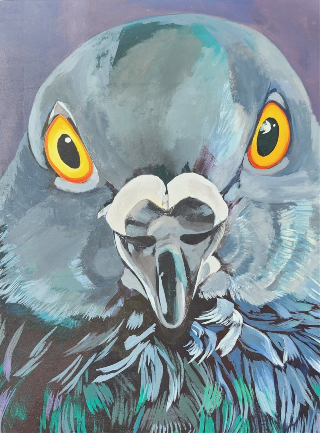 City Bird Pigeon Greeting Card Art & Paper Flyn Hats
