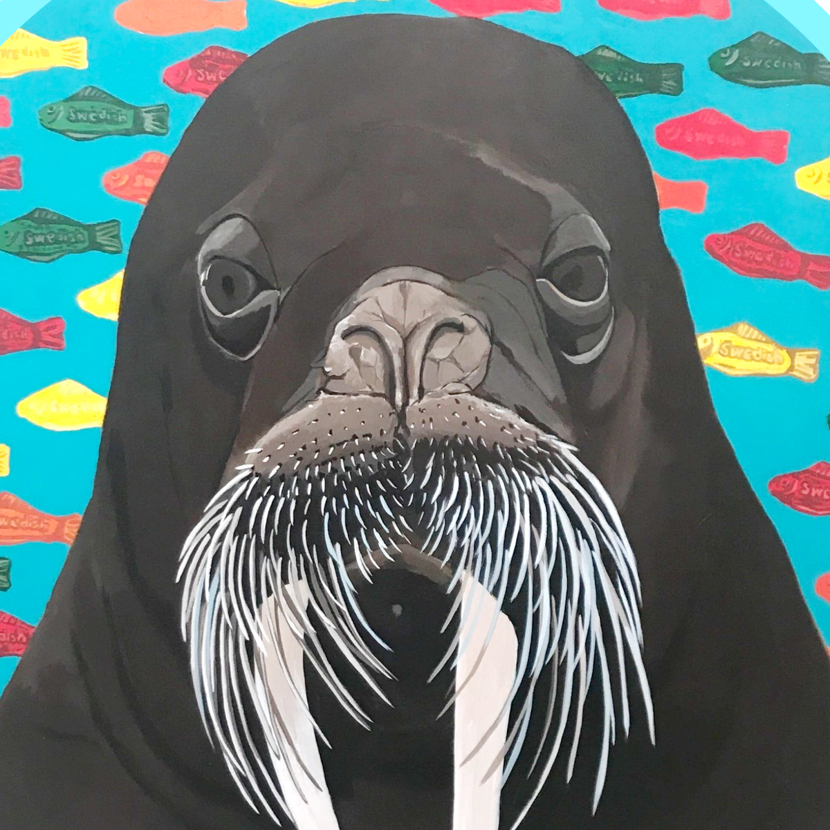 Walrus Dreams Mini Print / Card postcards Flyn Costello   