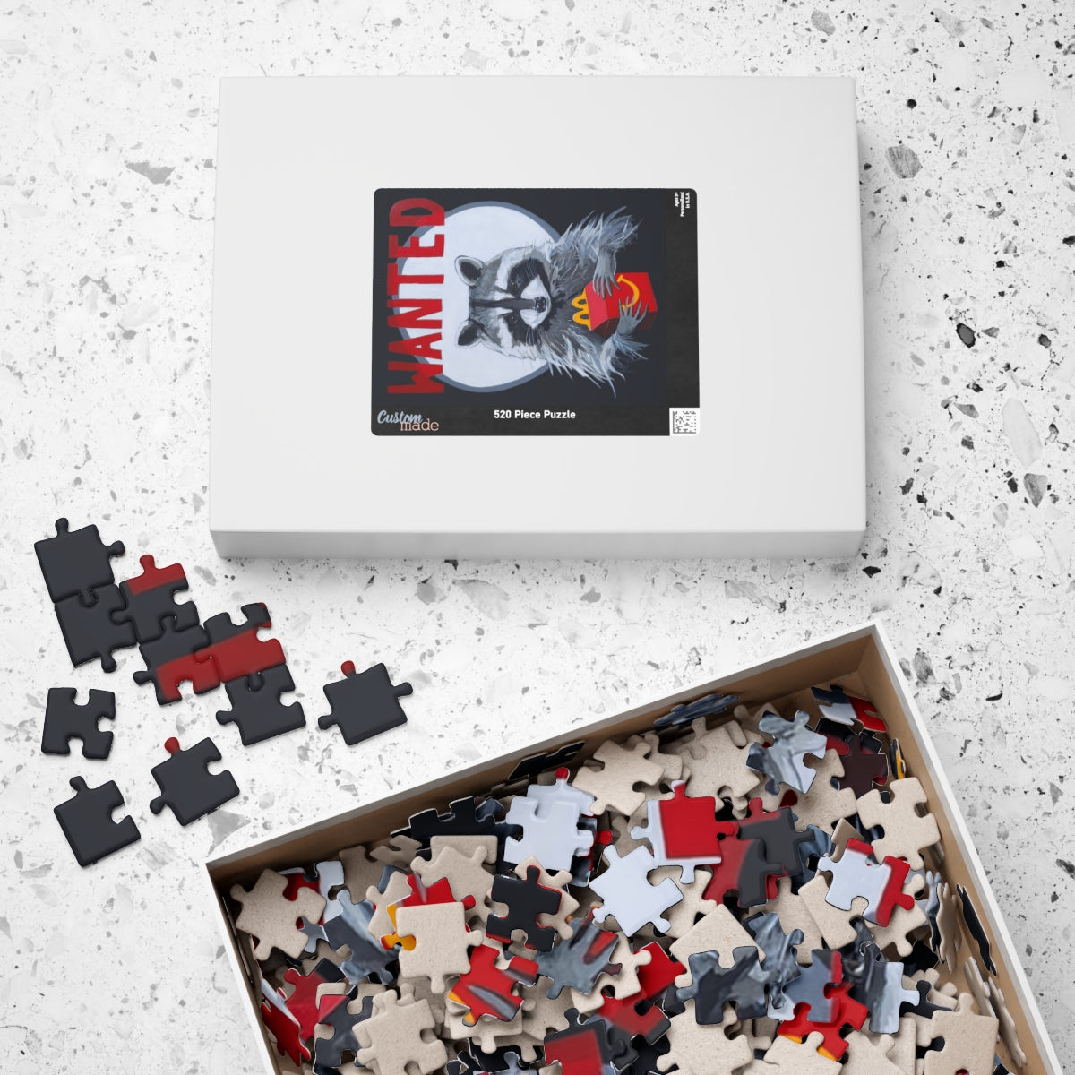 Wanted Raccoon Puzzle Art & Paper FLYNhats