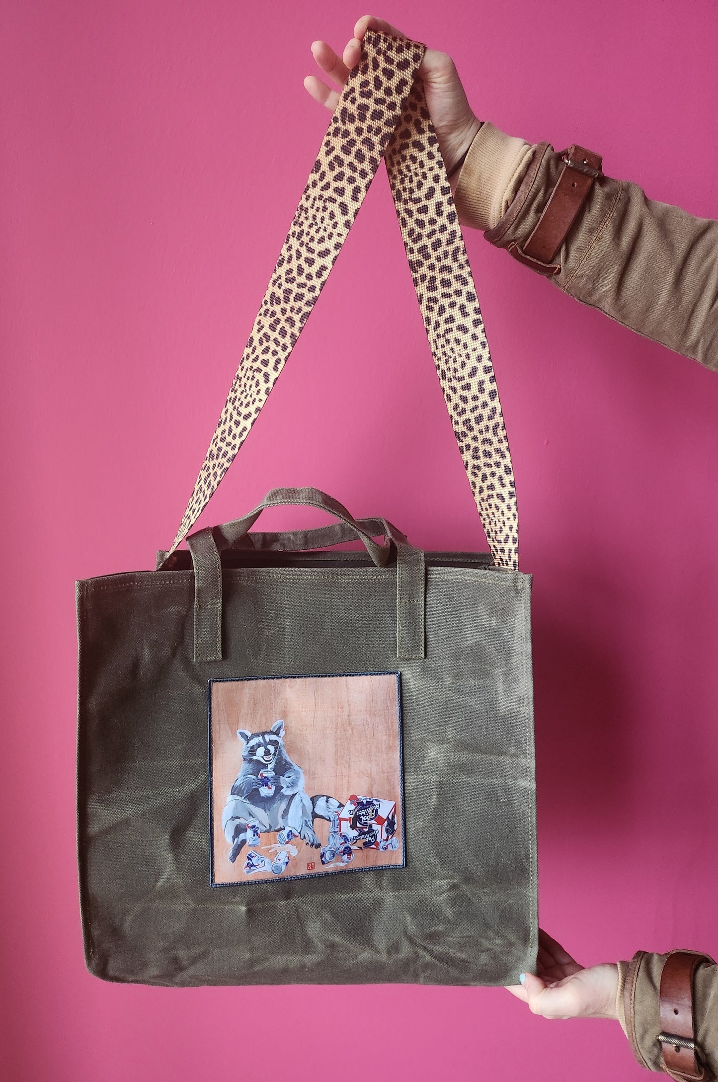 ONE OFFS- Bags tote bag FlynHats Bag 10 Leopard Strap  