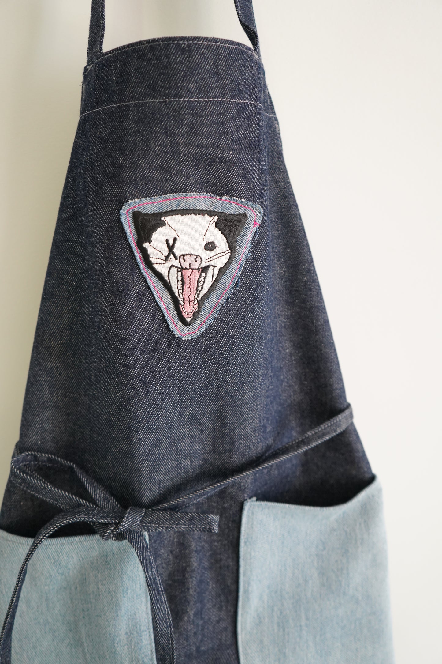 One of a Kind Handmade Not Dead Yet Opossum Apron FLYNhats
