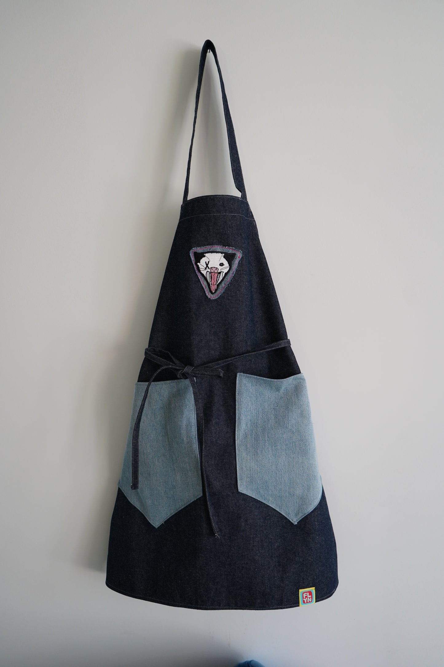 One of a Kind Handmade Not Dead Yet Opossum Apron FLYNhats