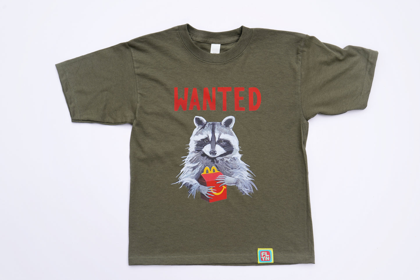 Wanted Olive Youth Tshirt FlynHats XS