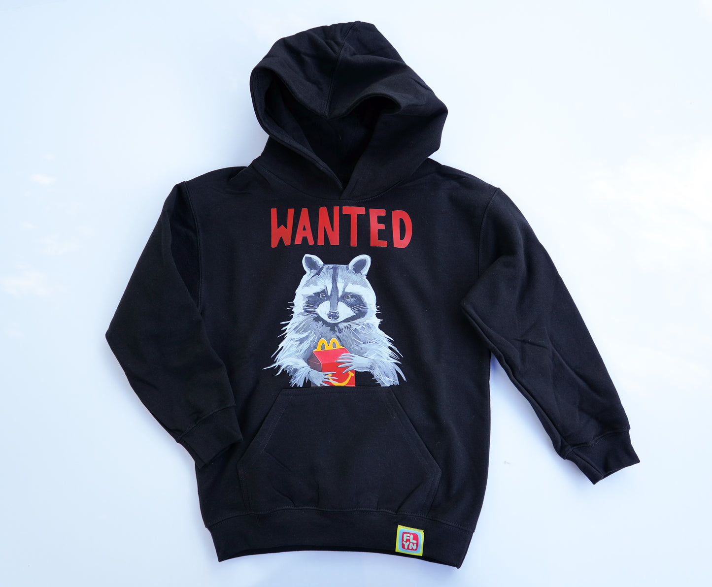 Wanted Black Youth Sweatshirt Hoodie FlynHats
