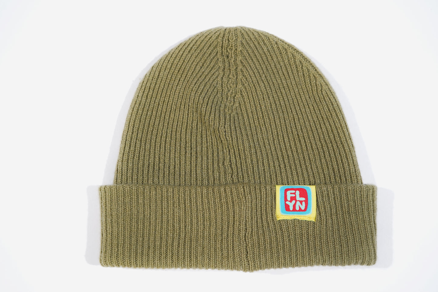 Merino Wool/Cashmere Olive Beanie choose your patch FlynHats