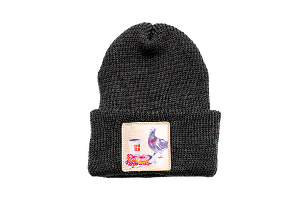Merino Wool Beanie Charcoal  FlynHats   