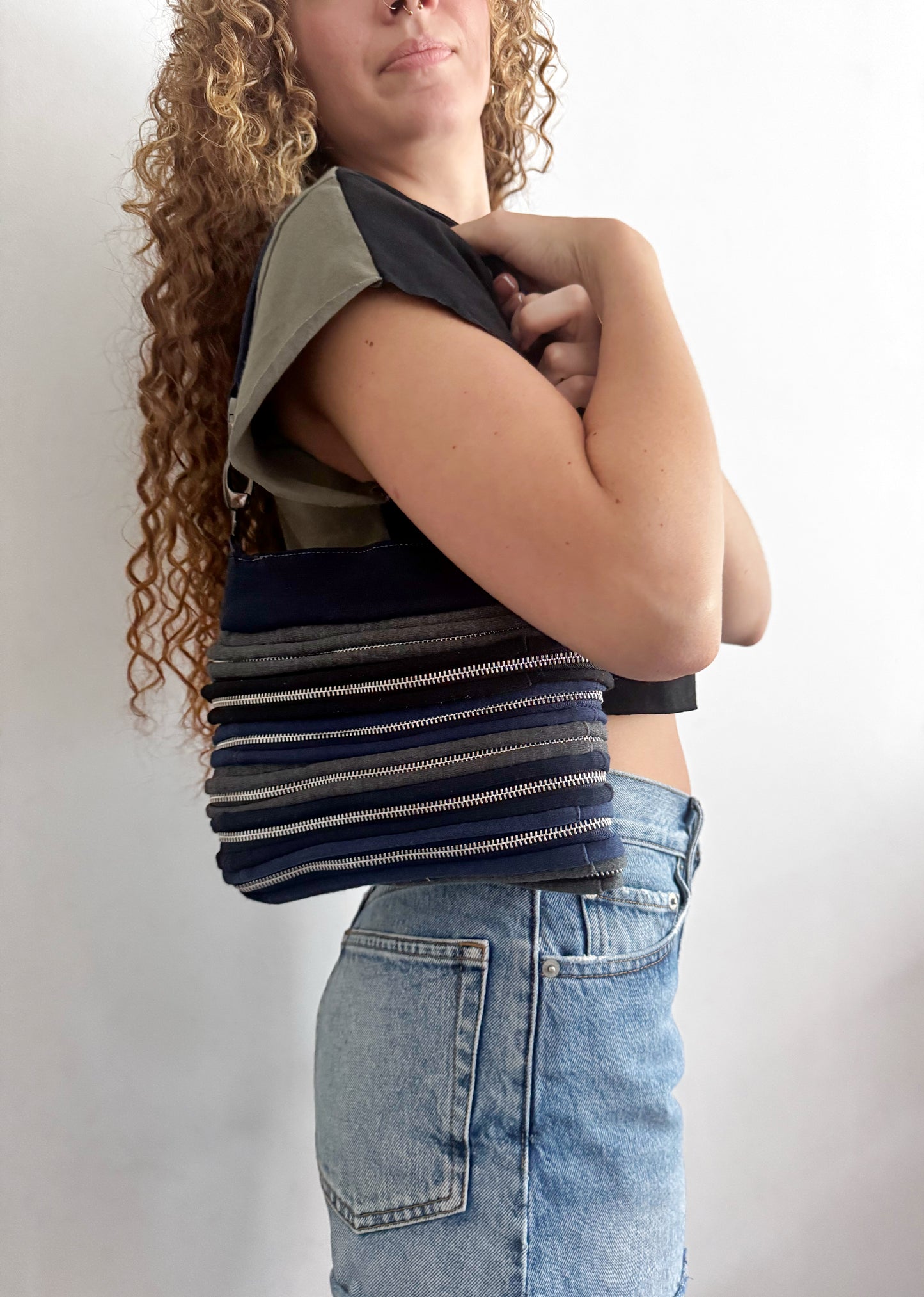 Not Dead Yet upcycled zipper purse FlynHats