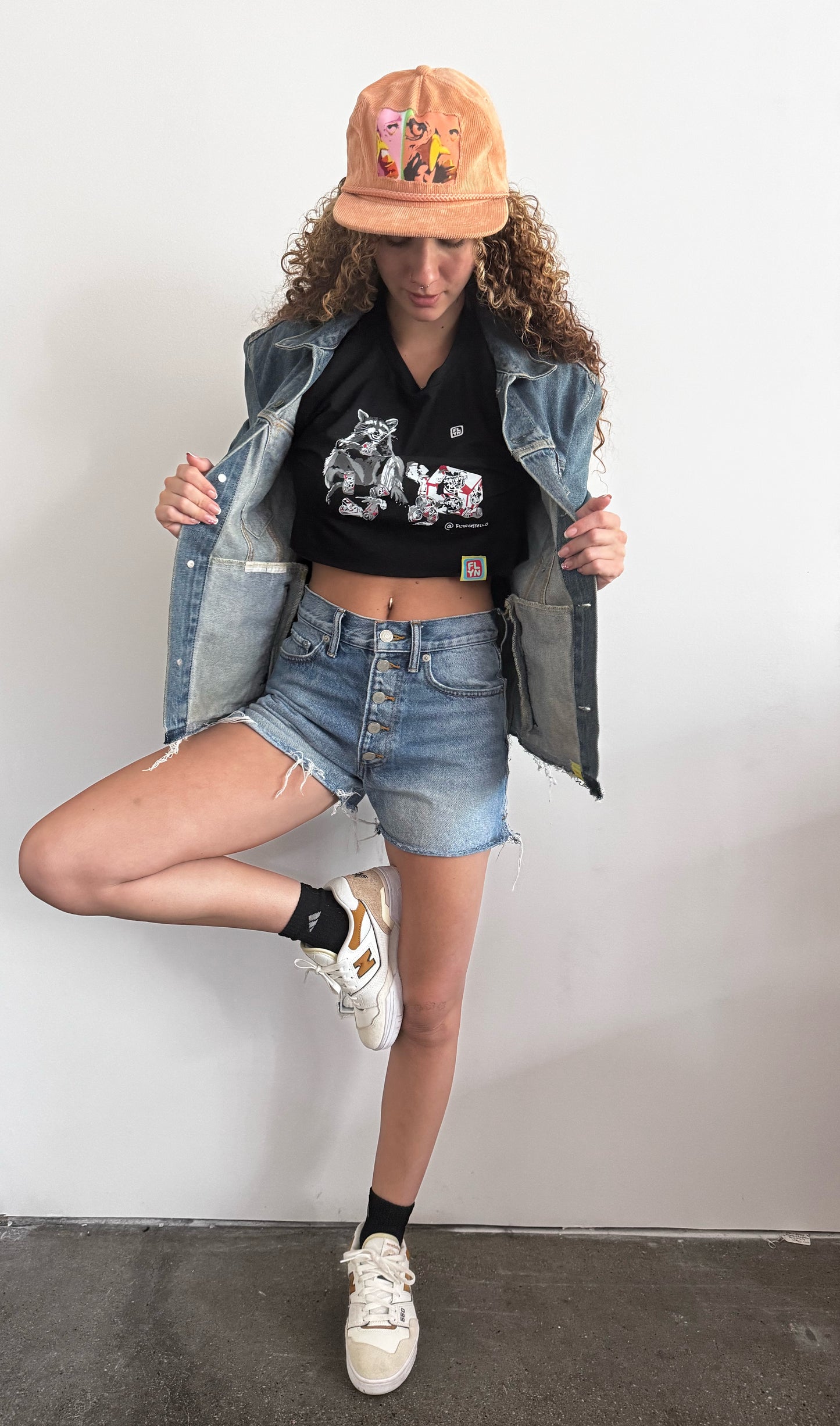 Not Dead Yet upcyled Denim jacket FlynHats