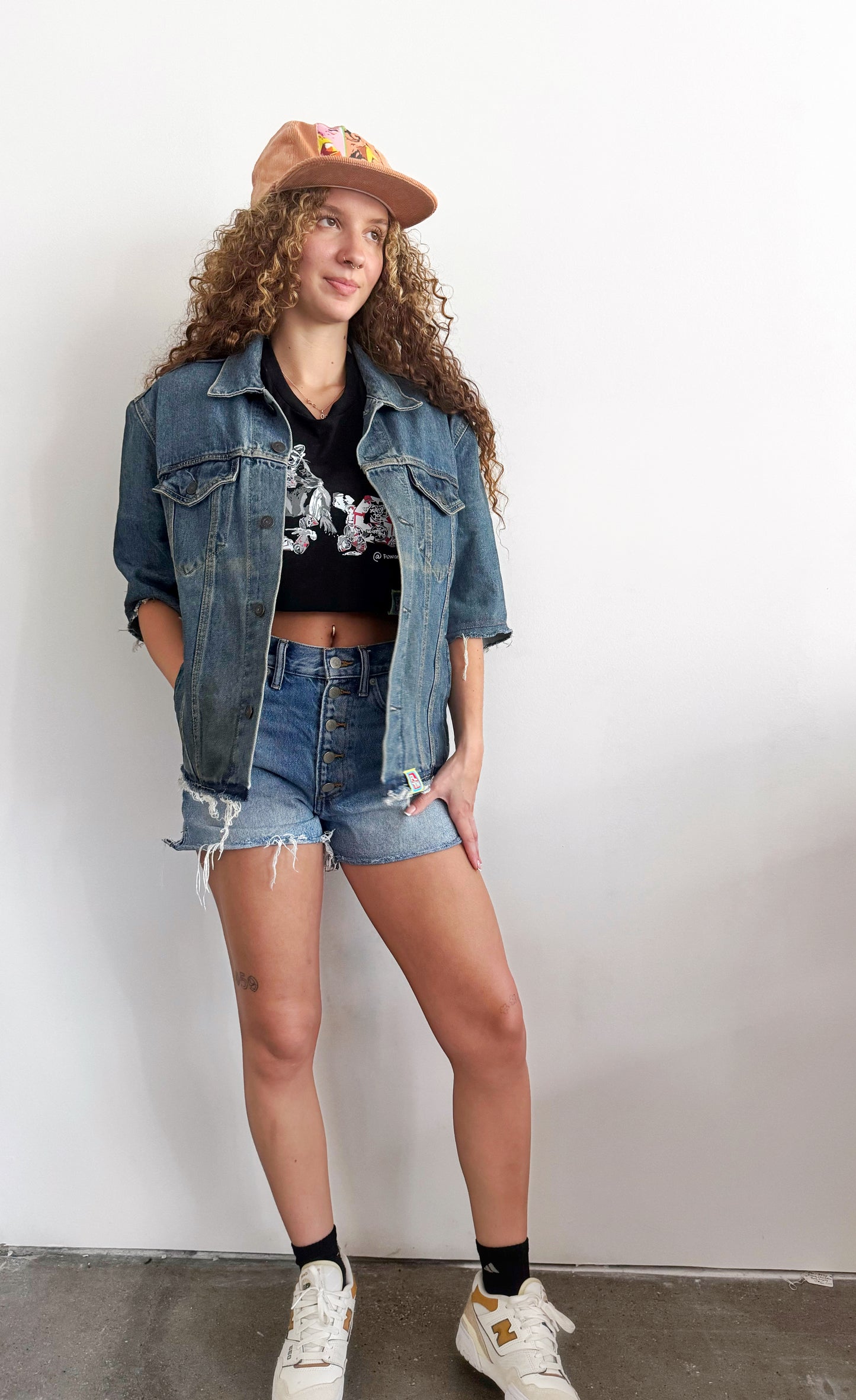 Not Dead Yet upcyled Denim jacket FlynHats