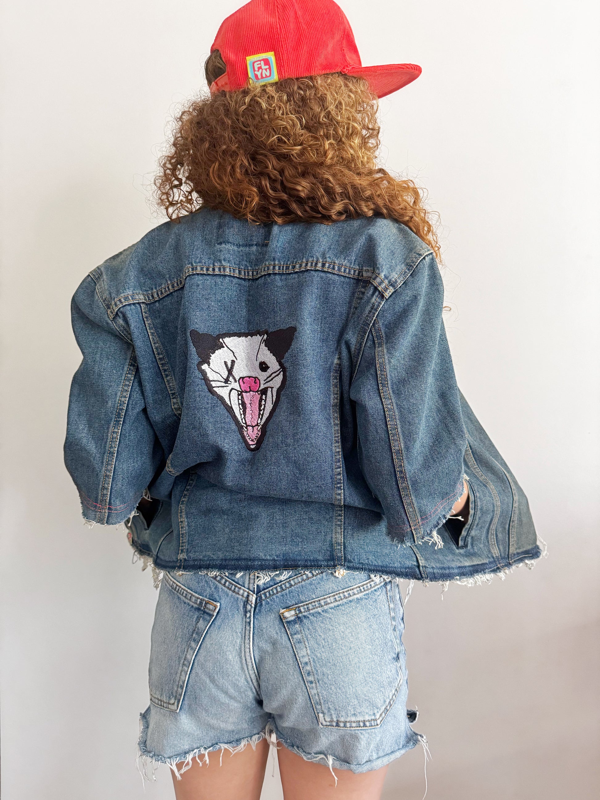 Not Dead Yet upcyled Denim jacket FlynHats