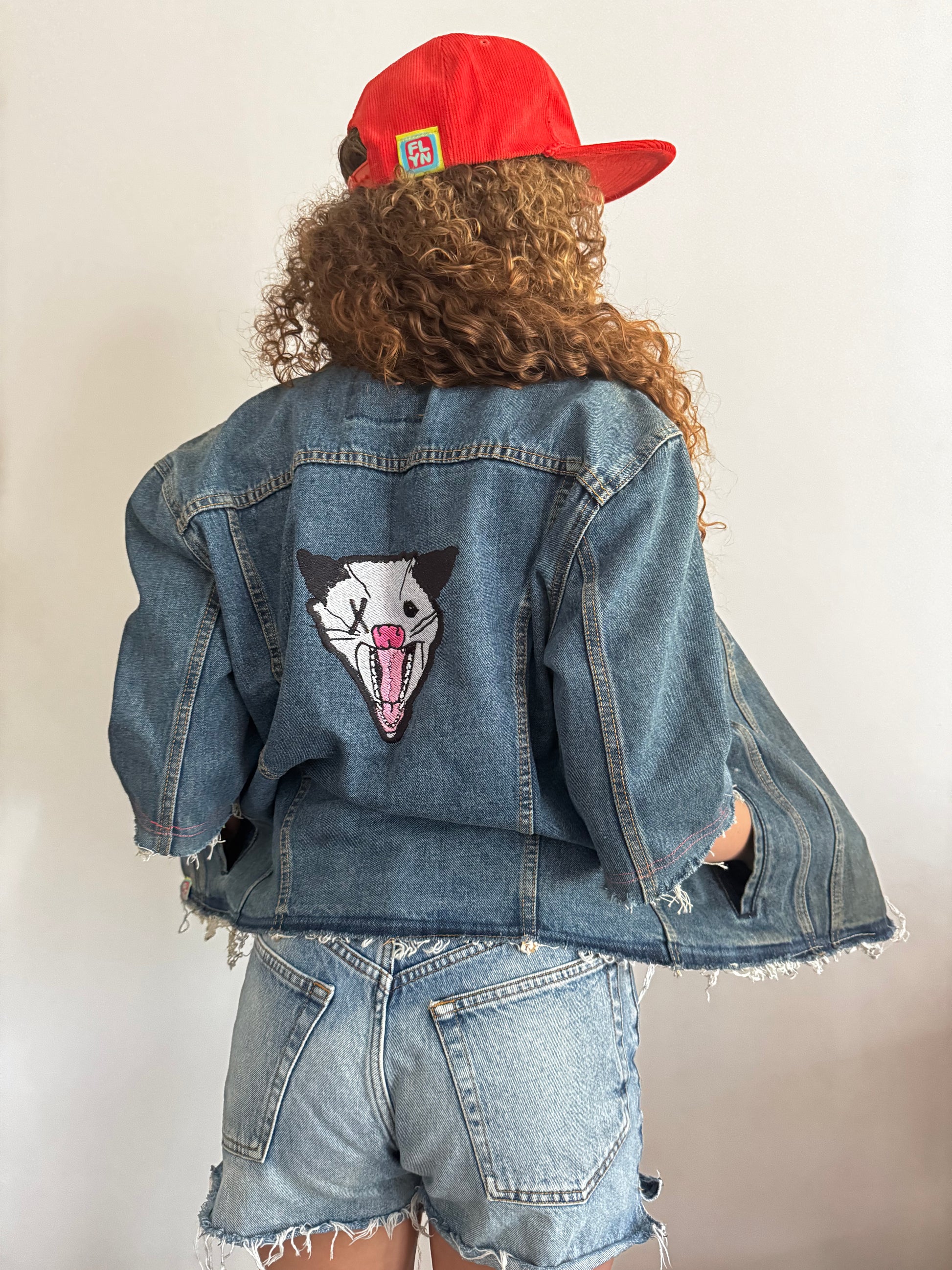 Not Dead Yet upcyled Denim jacket FlynHats